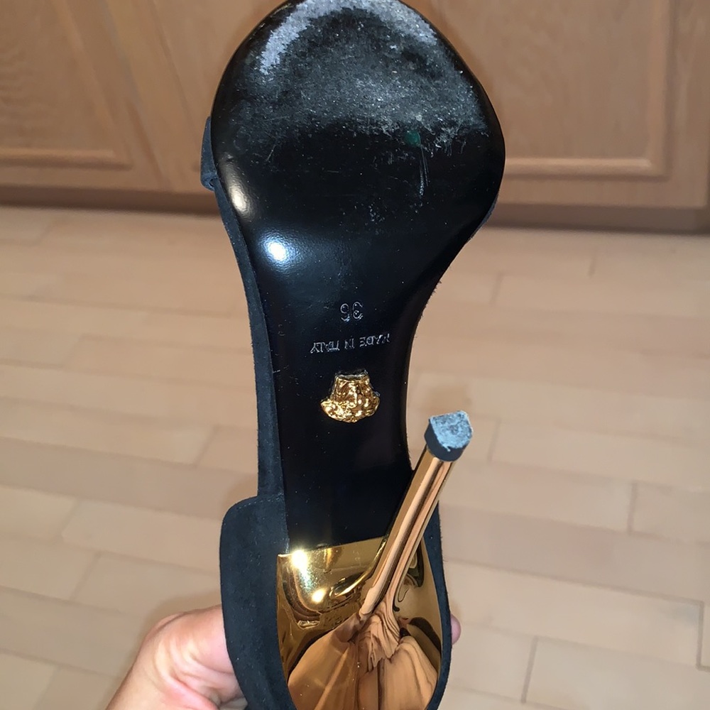 Versace Medusa Gold Chain Strap Heels Authentic Versace Shoes, Sandals , Heels - Picture 9 of 10